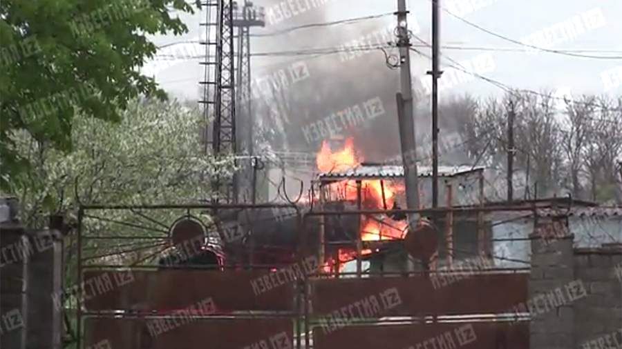 Мэр Донецка подтвердил возгорание нефтебазы из-за обстрела ВСУ