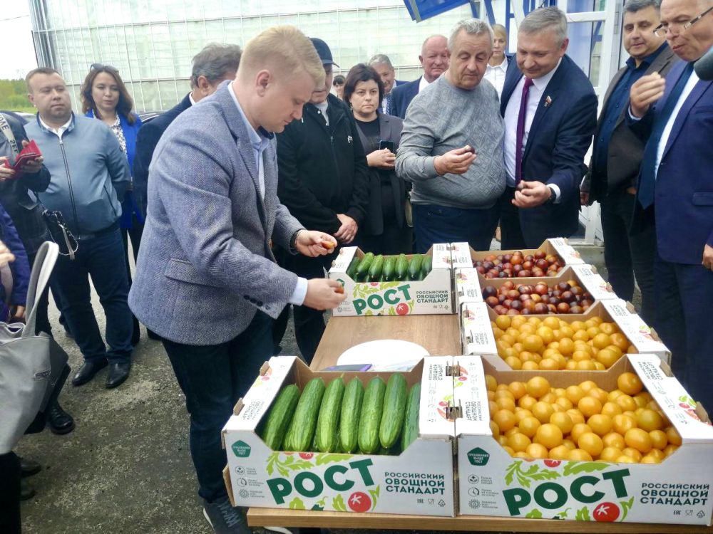 Делегация МИНАГРОПРОМ ДНР посетила ООО «Тепличный комбинат «Журиничи»