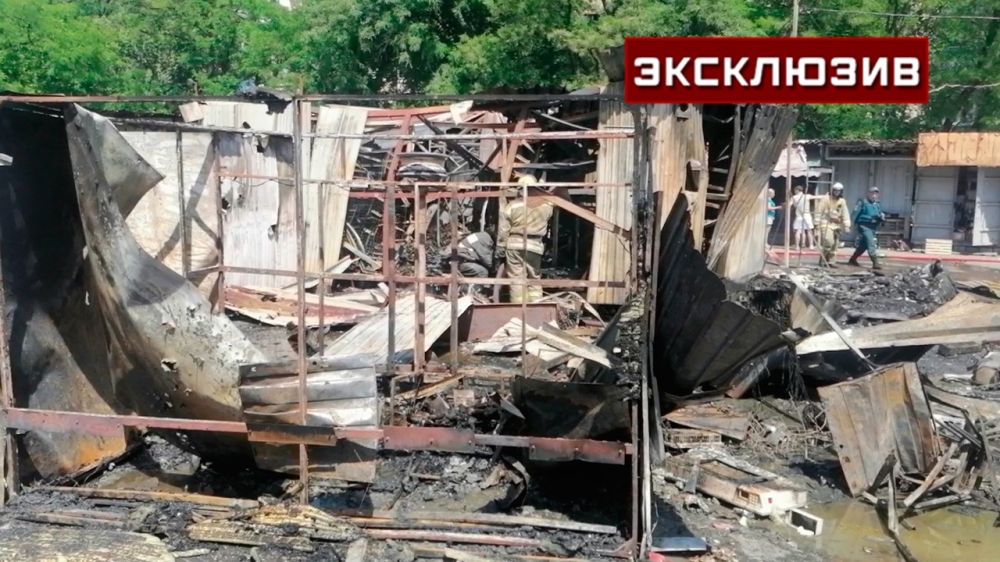 Сгоревшие павильоны и разбитые машины: последствия обстрелов ВСУ по рынку Донецка