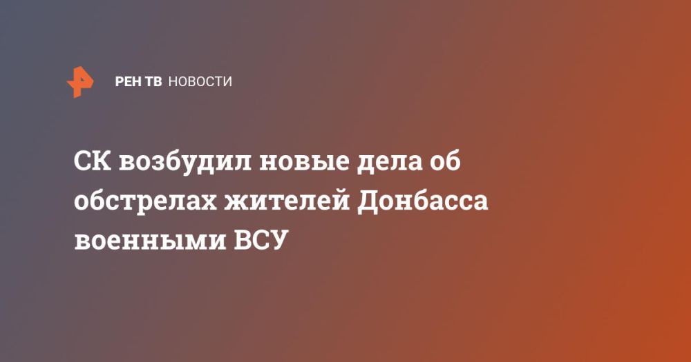 СК возбудил новые дела об обстрелах жителей Донбасса военными ВСУ