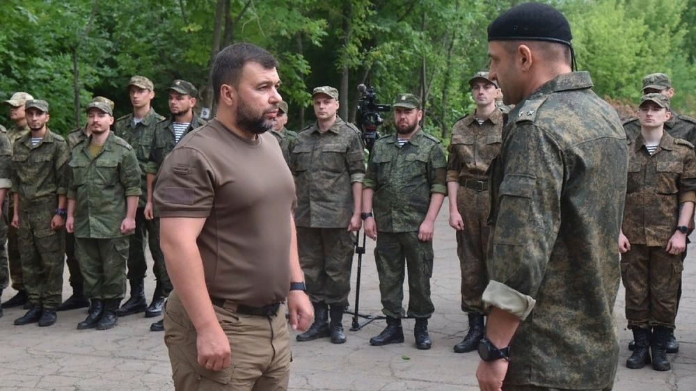 Глава ДНР Денис Пушилин наградил за боевые заслуги бойцов легендарного батальона «Спарта»