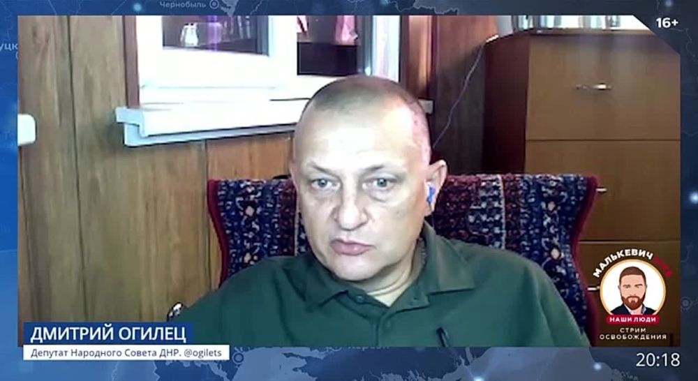 Депутат Народного Совета ДНР Дмитрий Огилец в стриме Малькевич LIVE о 79-ой годовщине освобождения Донбасса от немецко-фашистских захватчиков: