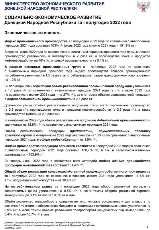 � ����������������� ��� ��������� ������� ����� ���������-�������������� �������� �������� �������� ���������� �� I ��������� 2022 ����
