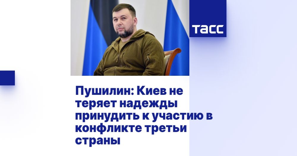 Пушилин: Киев не теряет надежды принудить к участию в конфликте третьи страны