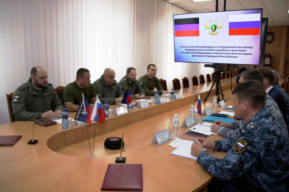 Подписано соглашение о сотрудничестве между ФС судебных приставов РФ и Минюстом ДНР