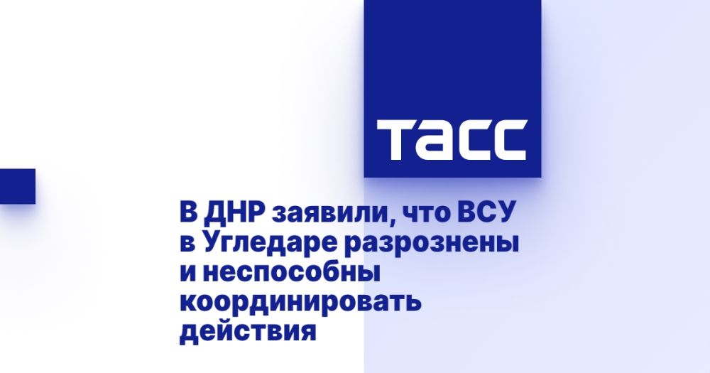 В ДНР заявили, что ВСУ в Угледаре разрознены и неспособны координировать действия