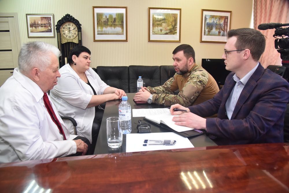 Денис Пушилин заявил, что строящийся перинатальный центр в Донецке войдет в единый комплекс с Центром охраны материнства и детства