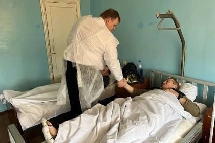 Мэр Горловки Иван Приходько и делегация из Кузбасса посетили раненых военнослужащих ВС РФ
