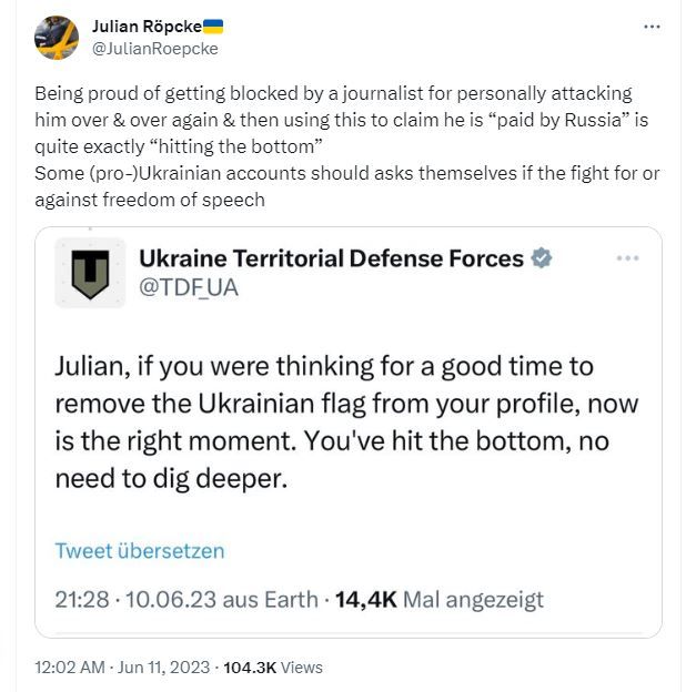 ���������� ���� �������� ���������� ��������-�������� и���, ����������� �� ������� Bild, ����� ���������� ����, ��������� ��� ���� ������� � ���� � ��������, ��� �� ���� �������� ��������� � "������������ �������"