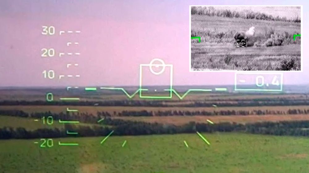 Минобороны показало, как винтокрылый «Аллигатор» уничтожил украинскую БМП