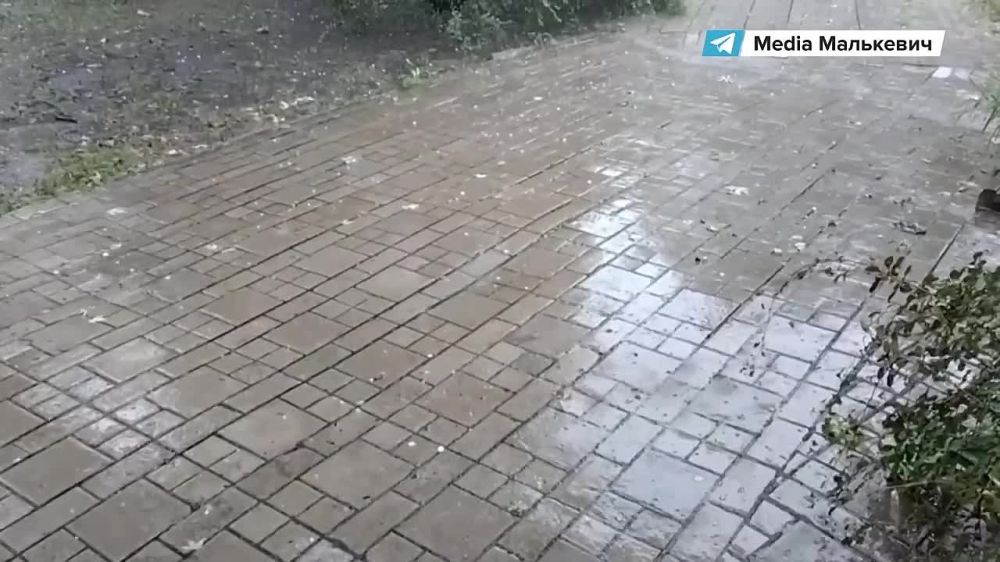 Александр Малькевич: Донецк накрыло градом.. Настоящим. Мирным.. Тот случай, когда грохот в небе… не напрягает, скажем так