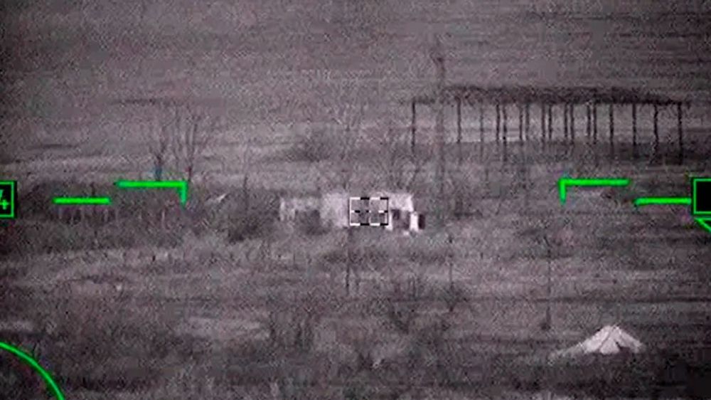 Ка-52 уничтожил дот ВСУ на Южно-Донецком направлении