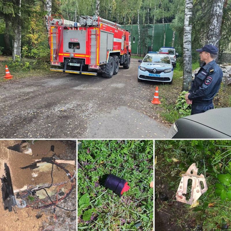 Олег Царёв: Несколько сильных взрывов последовало после падения обломков сбитого украинского БПЛА на гараж с газовыми баллонами в Павловской Слободе Московской области, это Истринское направление, на северо-запад от Москвы