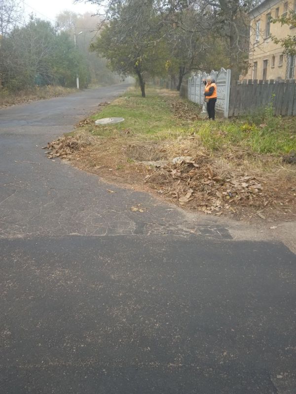 Юрий Будрин: Силами работников жилищной организации ООО "Мастеркласс" проводились работы по благоустройству балансовых территории по улицам: