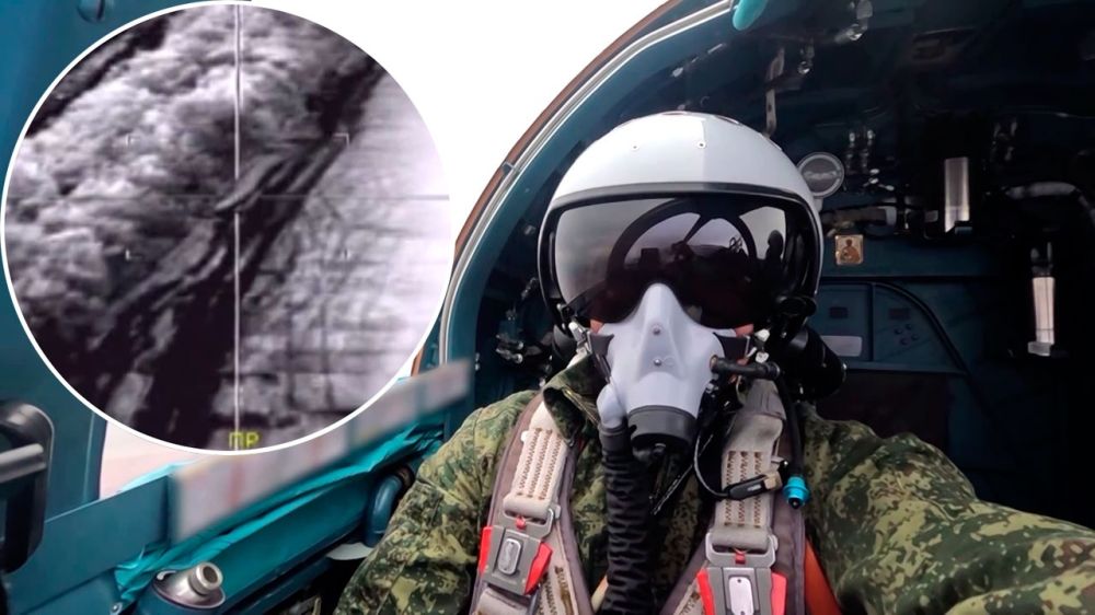 Экипажи Су-34 уничтожили бомбами ФАБ-500 укрепленные позиции боевиков