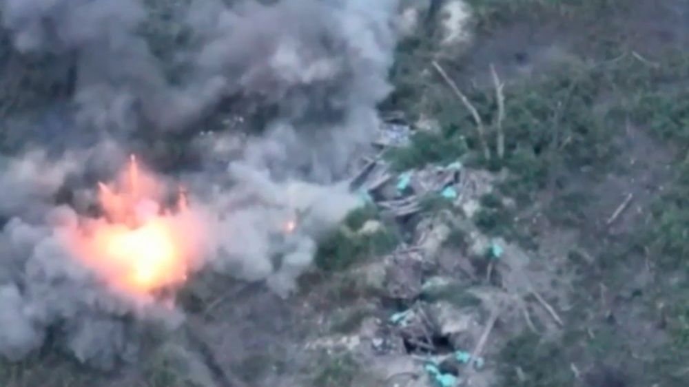 МО РФ показало кадры уничтожения украинских боевиков под Спорным
