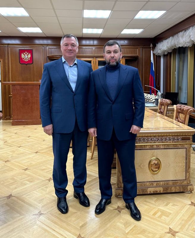 Марат Хуснуллин: Встретился с Главой ДНР Денисом Пушилиным