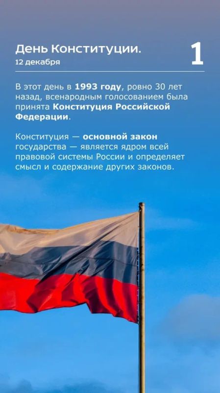 Юрий Будрин: День Конституции Российской Федерации
