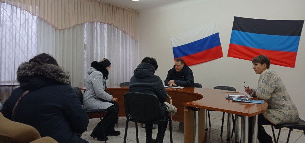 Сегодня, 18 декабря, в администрации Киевского района г. Донецка прошел личный прием главы администрации Киевского района г.Донецка Валентина Левченко