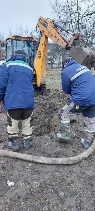 Василий Ткачук: Сегодня силами водопроводно-канализационной службы № 6 (Калининский район) Филиала "Донецкое...