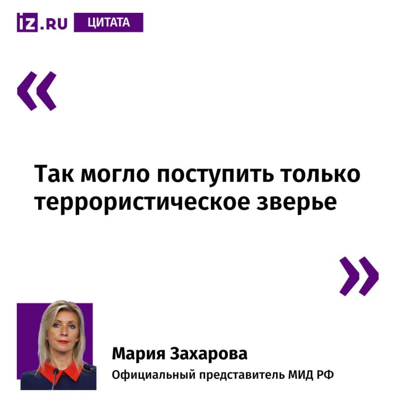 Так Мария Захарова прокомментировала обстрел Донецка со стороны ВСУ в новогоднюю ночь