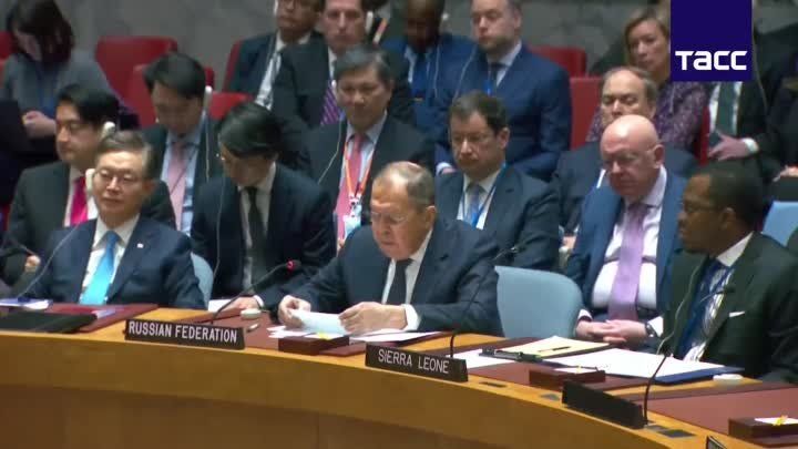 Россия начинала спецоперацию не против Украины или украинского народа, а против зарвавшегося преступного режима в Киеве – Сергей Лавров на заседании Совета безопасности ООН в Нью-Йорке