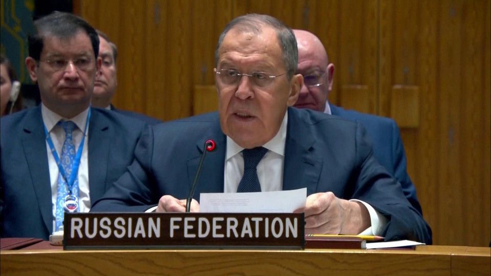 Глава МИД России Сергей Лавров начал свое выступление на заседании Совбеза ООН