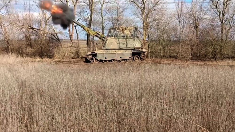 Расчеты САУ «Мста-С» разбили технику ВСУ под Угледаром