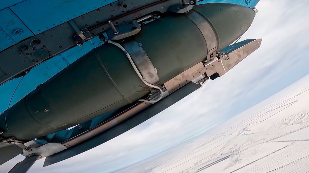 Су-34 уничтожили украинский опорный пункт на Южно-Донецком направлении