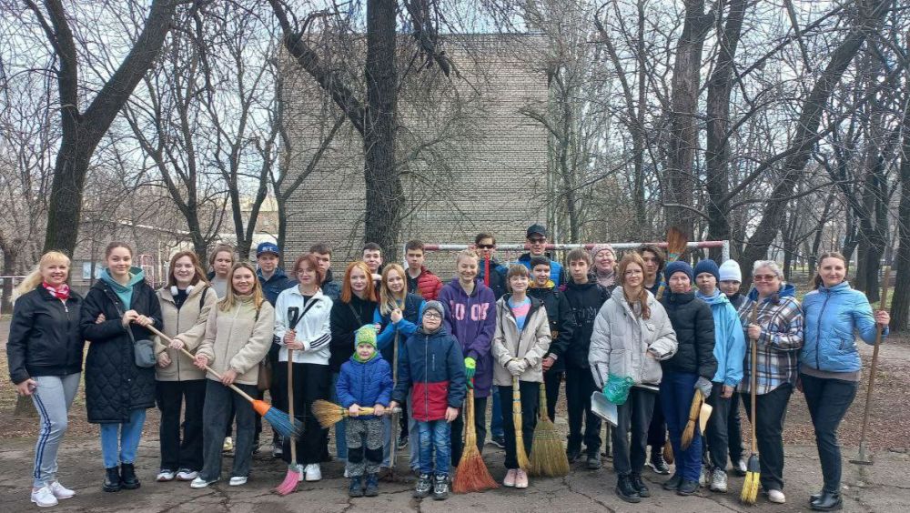 Василий Ткачук: Городской субботник в Калининском районе города Донецка - СОСТОЯЛСЯ