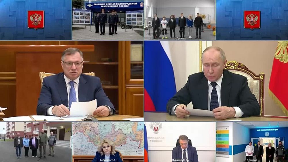 Марат Хуснуллин: Сегодня Президент открыл ряд объектов, построенных и восстановленных в ДНР и ЛНР