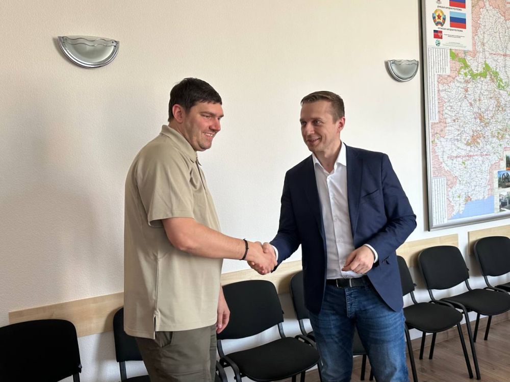 Владимир Ежиков: Встретился с делегацией Московской области, которая с рабочим визитом посетила Донецкую Народную Республику