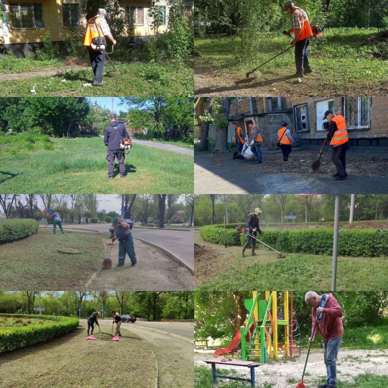 Иван Адамец: Работники муниципальных унитарных предприятий Куйбышевского района продолжают ежедневно убирать и благоустраивать вверенную им территорию
