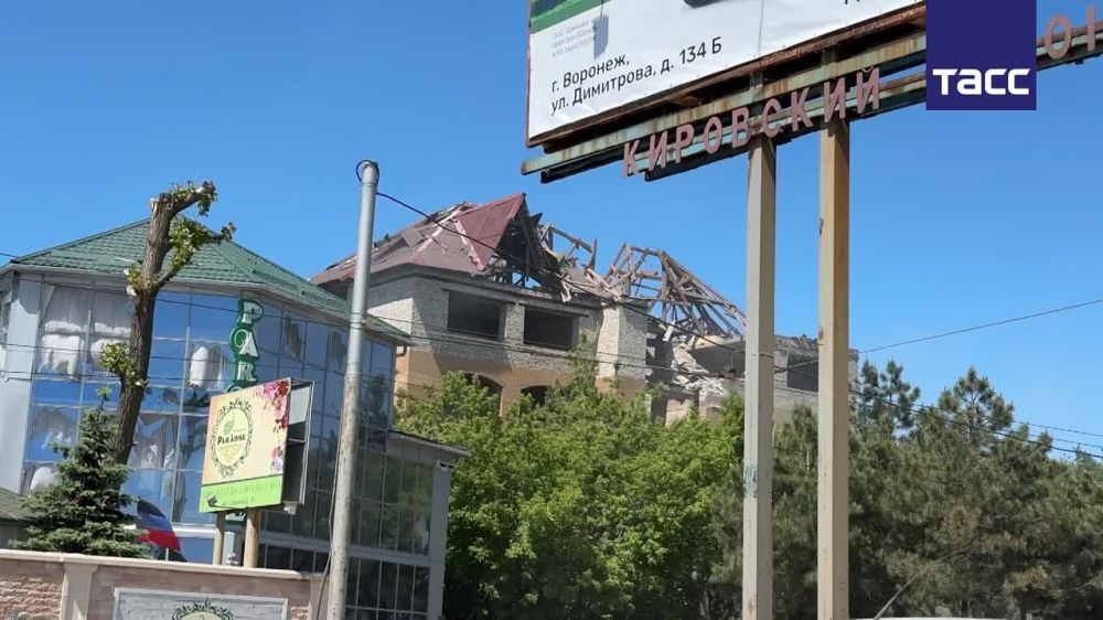 Последствия обстрела Донецка