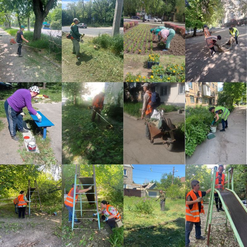 Иван Адамец: Муниципальные унитарные предприятия Куйбышевского района продолжают ежедневную уборку и благоустройство территории