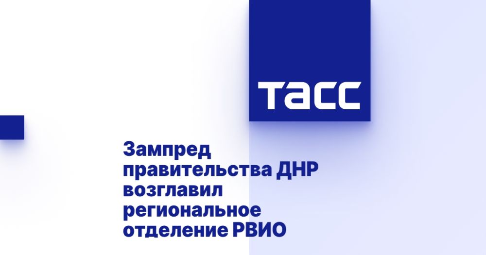 Зампред правительства ДНР возглавил региональное отделение РВИО