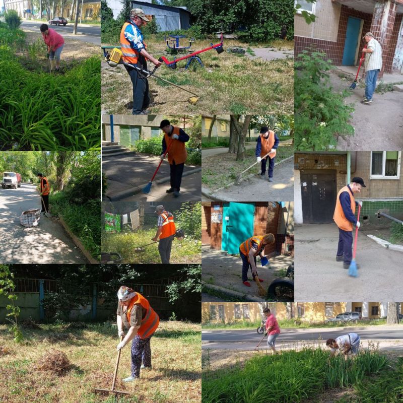 Иван Адамец: Муниципальные унитарные предприятия Куйбышевского района продолжают ежедневную уборку и благоустройство территории