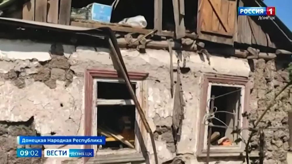 Последствия обстрелов территории ДНР с позиций ВСУ