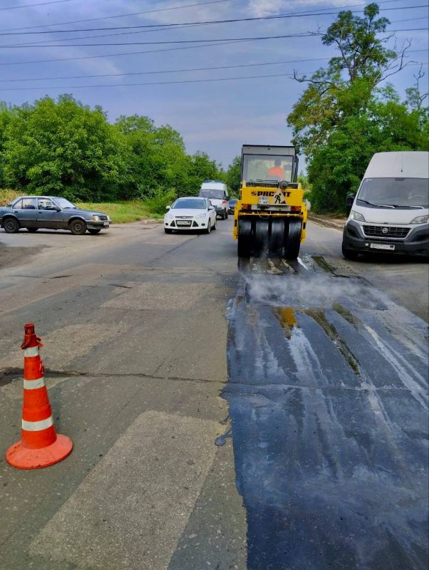 Текущий ремонт на улице Будённого в Будённовском районе города