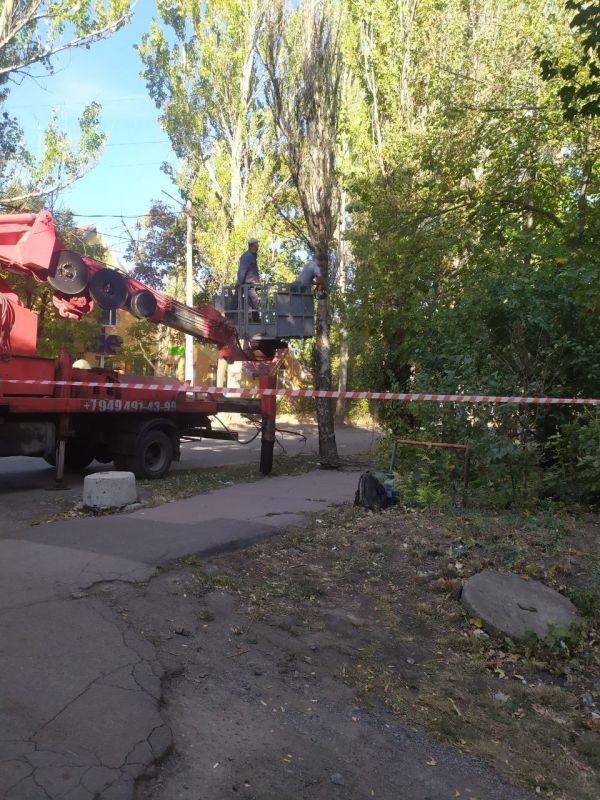 Юрий Будрин: Сегодня, 03 октября 2024 года, в рамках проведения мероприятия "Чистый четверг" сотрудниками управляющей компании ООО "Мастеркласс" и МУП АГД "КИРОВСКИЙ ЗЕЛЕНСТРОЙ" были выполнены работы по кронированию и распилу деревьев по ул. Петровского