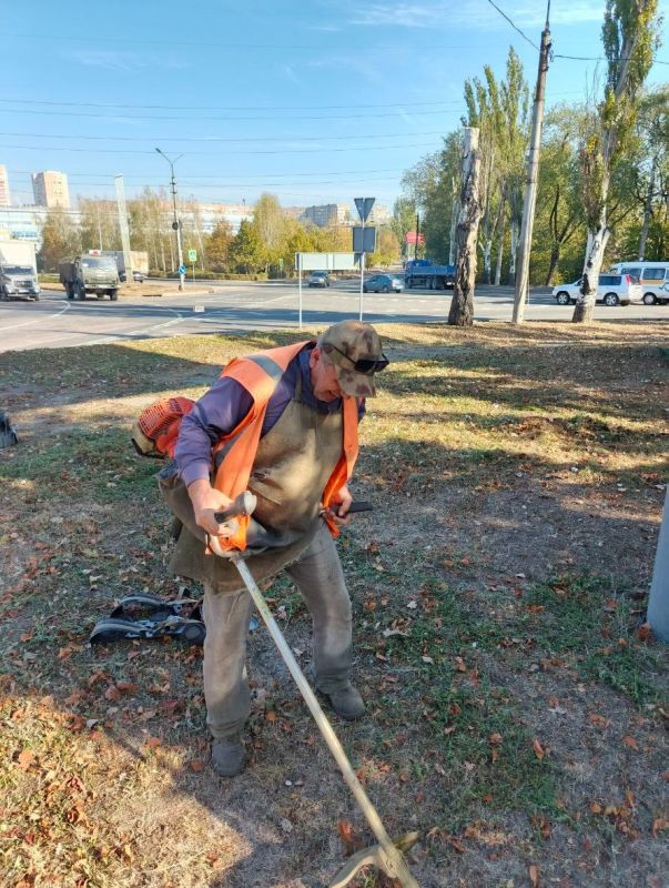 Юрий Будрин: Сегодня, 10 октября 2024 года, в рамках проведения мероприятия "Чистый четверг" сотрудниками МУП АГД "Кировский Зеленстрой" вдоль Ленинского проспекта были выполнены работы по покосу травы и уборке случайного мусора