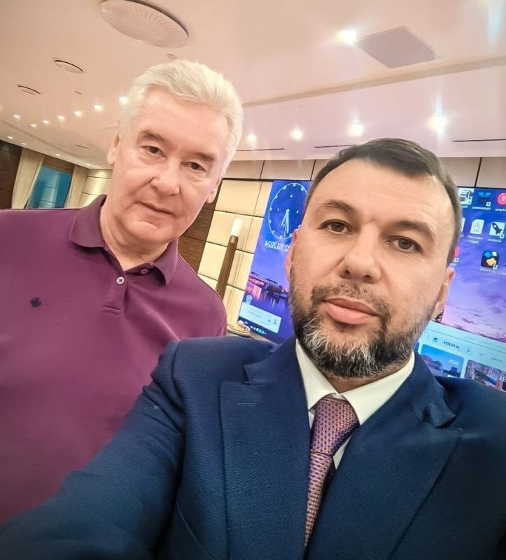 Денис Пушилин: На встрече с мэром Москвы Сергеем Собяниным обсудили, что сделано уже столицей России как регионом-шефом в Донецке и что сделать предстоит