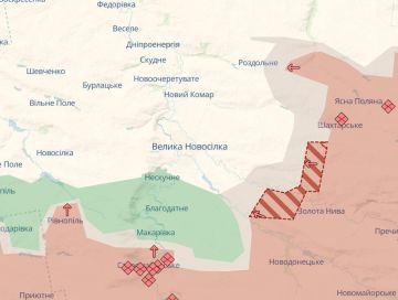 ВС РФ активно штурмуют в направленииВеликой Новоселки на юге Донецкой области, сообщают паблики с обеих сторон