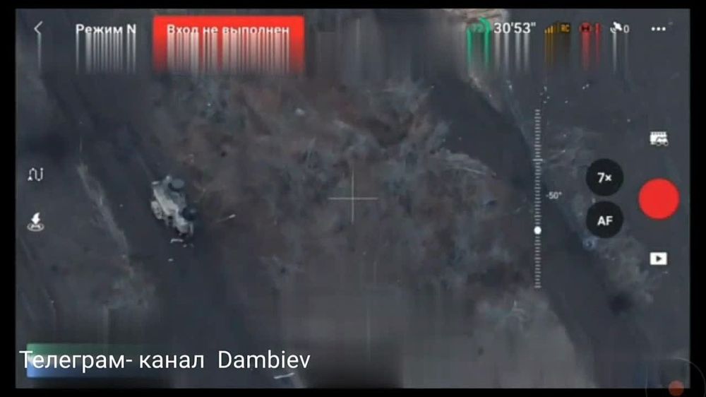 Чингис Дамбиев: Танкисты и армейский спецназ группировки "Восток" ВС РФ из Бурятии уничтожили еще один украинский бронеавтомобиль International MaxxPro американского производства на Южно-Донецком направлении