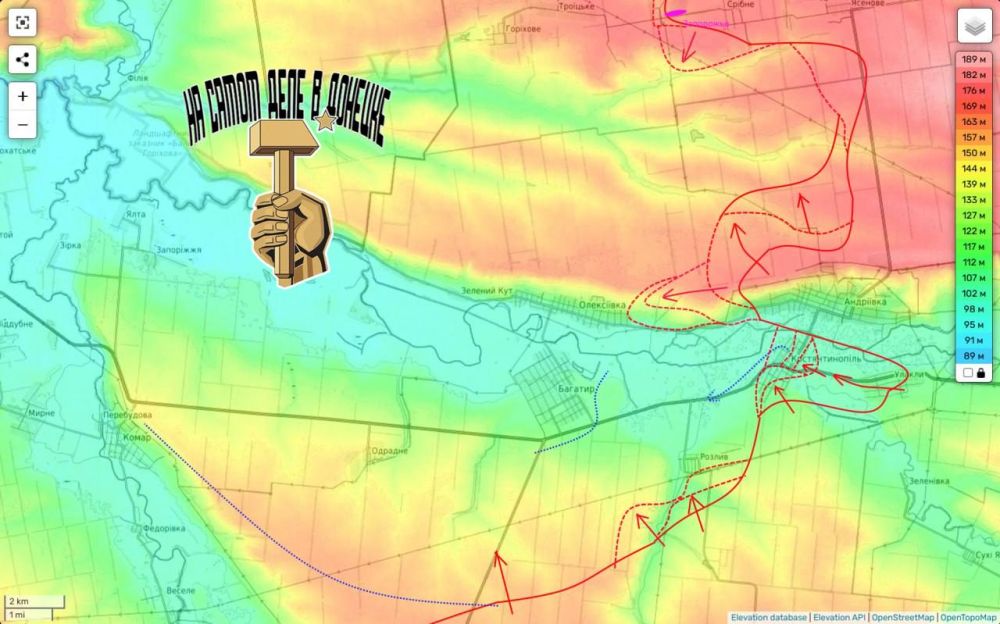 Русские флаги над Константинополем в районе освобожденного Курахово!