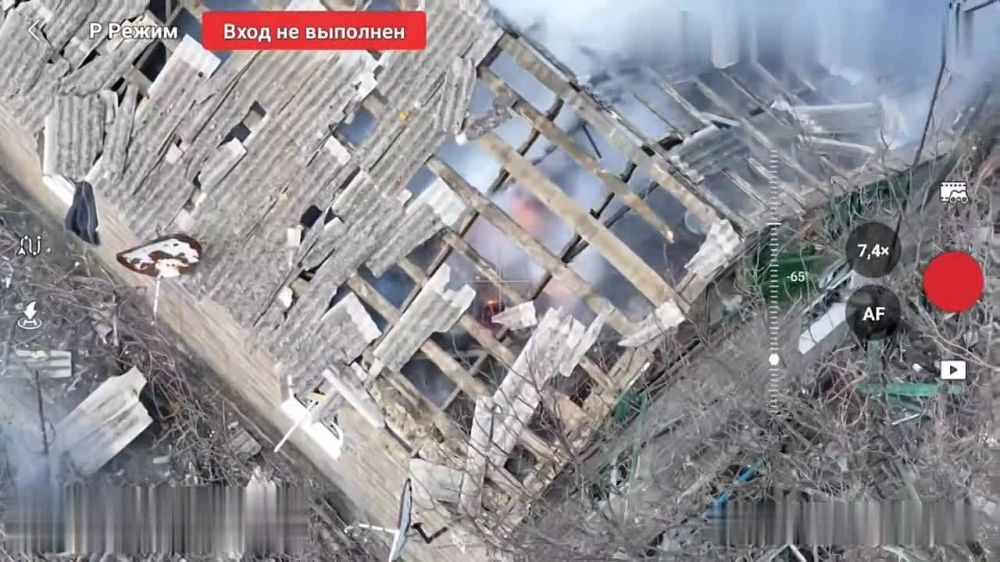 Чингис Дамбиев: Дроноводы 36 общевойсковой армии группировки "Восток" ВС РФ уничтожили пункт временной дислокации боевиков киевского режима в н.п