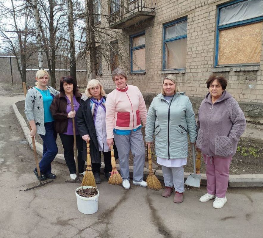 Наталья Бегуненко: Субботник учреждений здравоохранения Петровского района