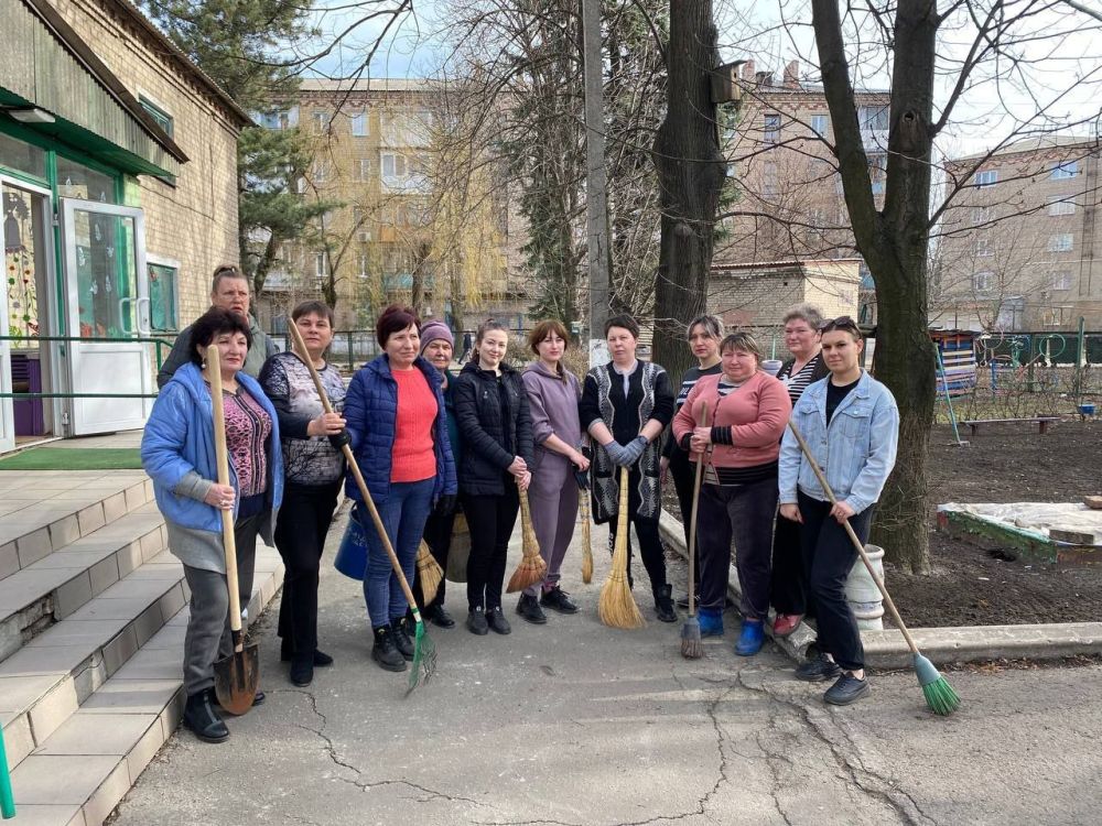 Наталья Бегуненко: Субботник образовательных учреждений Петровского района