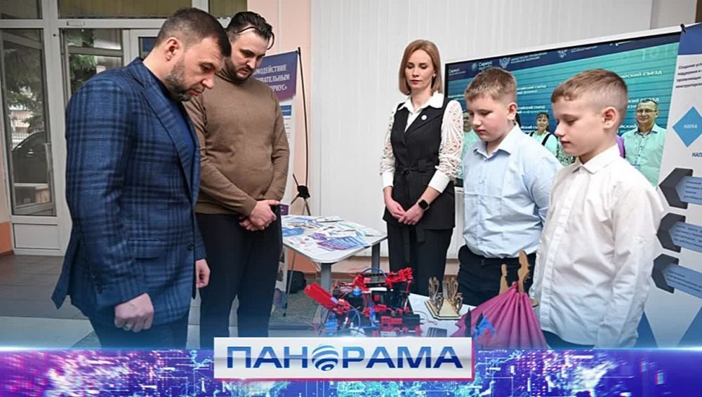 Роботы и устройства для слабовидящих: какие ещё разработки Главе ДНР представили ученики донецкого лицея «Эрудит»?