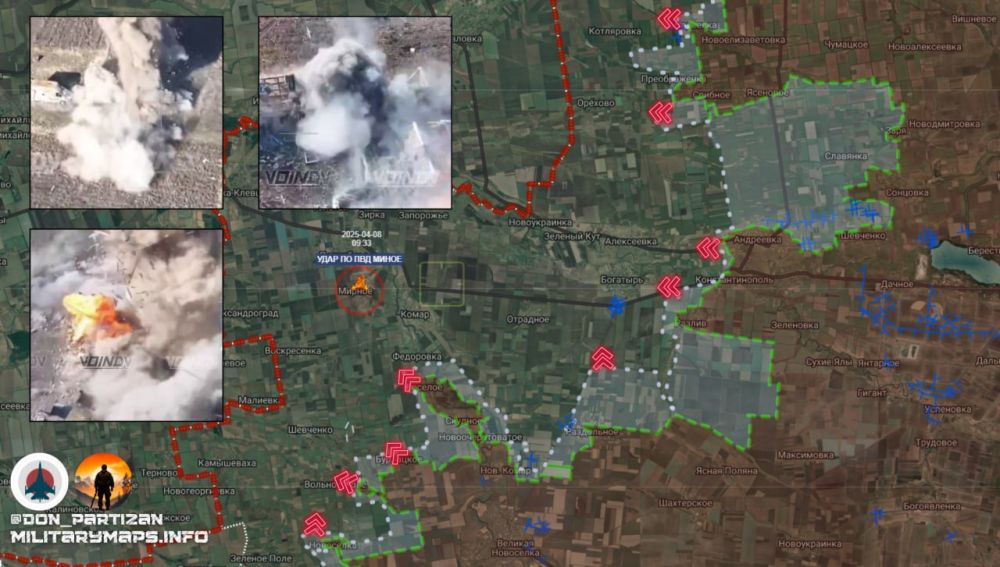 Российские войска активизировали наступление на Южно-Донецком направлении, добиваясь тактических успехов под Котляровкой, Троицким, Богатырём, Разливом, Весёлым и Фёдоровкой